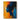 Original Abstract Face Wall Art in Blue and Orange with Female Silhouette