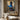 Abstract Portrait of a Woman in Blue with Beige Dress on Canvas
