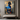 Abstract Portrait of a Woman in Blue with Beige Dress on Canvas