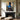 Abstract Portrait of a Woman in Blue with Beige Dress on Canvas