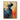 Handmade Abstract Female Silhouette Painting in Blue and Orange Colors