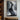 Abstract Female Silhouette in Black and White Motion on Vertical Canvas