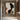 Abstract oil painting of a black female profile with orange and grey curved shapes, textured ivory background, and minimalist composition.  