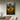 Abstract Female Silhouette Oil Painting in Yellow Dress with Dark Background