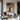 Expressive Abstract Figurative Canvas With Raised Arms In Sepia And Black