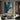Abstract Figurative Couple Canvas Painting in Blue Yellow and Cream