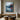 Abstract Forest Landscape Canvas Wall Art in Blue and Red Tones
