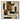 Abstract geometric face painting in muted earth tones with minimalist structure and strong outlines