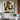 Abstract geometric face painting in muted earth tones with minimalist structure and strong outlines