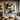 Abstract geometric portrait with muted earth tones and minimalist architectural blocks