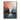 Abstract Lake View Canvas Wall Art in Red and Navy Blue
