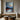 Abstract Landscape Canvas Wall Art in Red Blue and Black