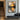 Abstract Oil Painting Luminous Cross in Gold and Grey with Metallic Texture