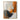 Abstract Minimalist Art in Burnt Orange and Charcoal on Beige Background