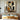 Abstract painting with two minimalist human silhouettes in warm neutral tones