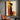 Minimalist Abstract Female Silhouette Painting Within the Light in Orange and Black
