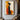 Minimalist Abstract Female Silhouette Painting Within the Light in Orange and Black