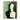 Abstract Minimalist Figurative Oil Painting in Green and Black