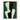 Abstract Minimalist Figurative Oil Painting in Green and Monochrome