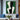 Abstract Minimalist Figurative Oil Painting in Green and Monochrome