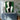 Abstract Minimalist Figurative Oil Painting in Green and Monochrome