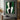 Abstract Minimalist Figurative Oil Painting in Green and Monochrome
