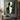 Abstract Minimalist Figurative Oil Painting in Green and Monochrome
