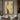 Abstract minimalist painting with two intertwined faceless figures in beige and caramel tones