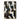 Golden Pulse Abstract Minimalist Geometric Painting in Black White and Gold