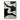 Abstract minimalist black and white oil painting with flowing texture