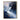 Abstract Minimalist Mountain Oil Painting in Blue and White
