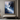 Abstract Minimalist Mountain Oil Painting in Blue and White