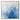 Minimalist abstract painting in layered icy blue and white tones with thick paint texture