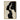 Abstract minimalist painting of intertwined female faces in black and beige