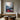 Abstract Mountain Landscape Canvas Wall Art in Red and Blue Hues