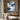 Abstract Mountain Oil Painting in Blue and White with Bold Brushstrokes