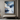 Abstract Mountain Oil Painting in Blue and White with Bold Brushstrokes