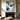 Abstract Mountain Oil Painting in Blue and White with Bold Brushstrokes