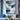 Abstract Mountain Oil Painting in Blue and White with Bold Brushstrokes