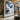 Abstract Mountain Oil Painting in Blue and White with Bold Brushstrokes