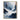 Abstract Mountain Oil Painting in Blue and White with Glacier-Inspired Composition