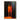 Abstract orange and black oil painting of two figures side by side