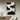 abstract original painting with flowing white curves on black textured background