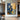 Abstract Palette Knife Painting with Human Figures in Blue and Yellow