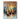 Abstract Palette Knife Oil Painting with Sailboats in Orange and Blue