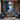Original Abstract Portrait Wall Art in Blue and Orange with Closed Eyes