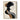 Abstract oil painting of a human profile with fluid black and white overlapping shapes on a light beige textured background.