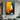 Abstract Sailboat Canvas Painting in Fiery Yellow Red and Blue Vertical Composition