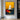 Abstract Sailboat Painting in Red Yellow and Blue with Bold Vertical Composition