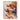 Abstract Skiing Sports Wall Art with Color Splash in Red Blue and Orange